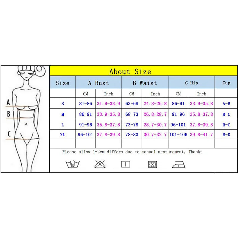 Push-Up Bikini Damen – Sexy High-Waist Bikini-Set mit Bügel